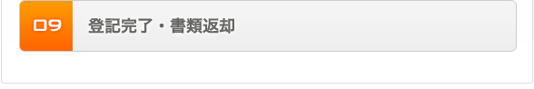 登記完了・書類返却